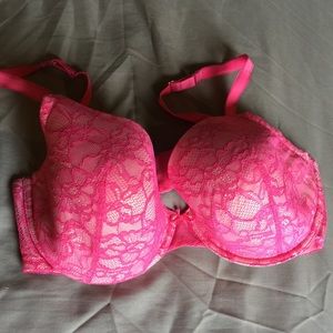 Pink Lace Sofie Bra by Aerie (40D)